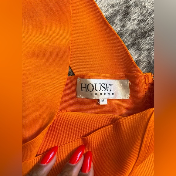 Orange house of CB bandage dress - Picture 3 of 4